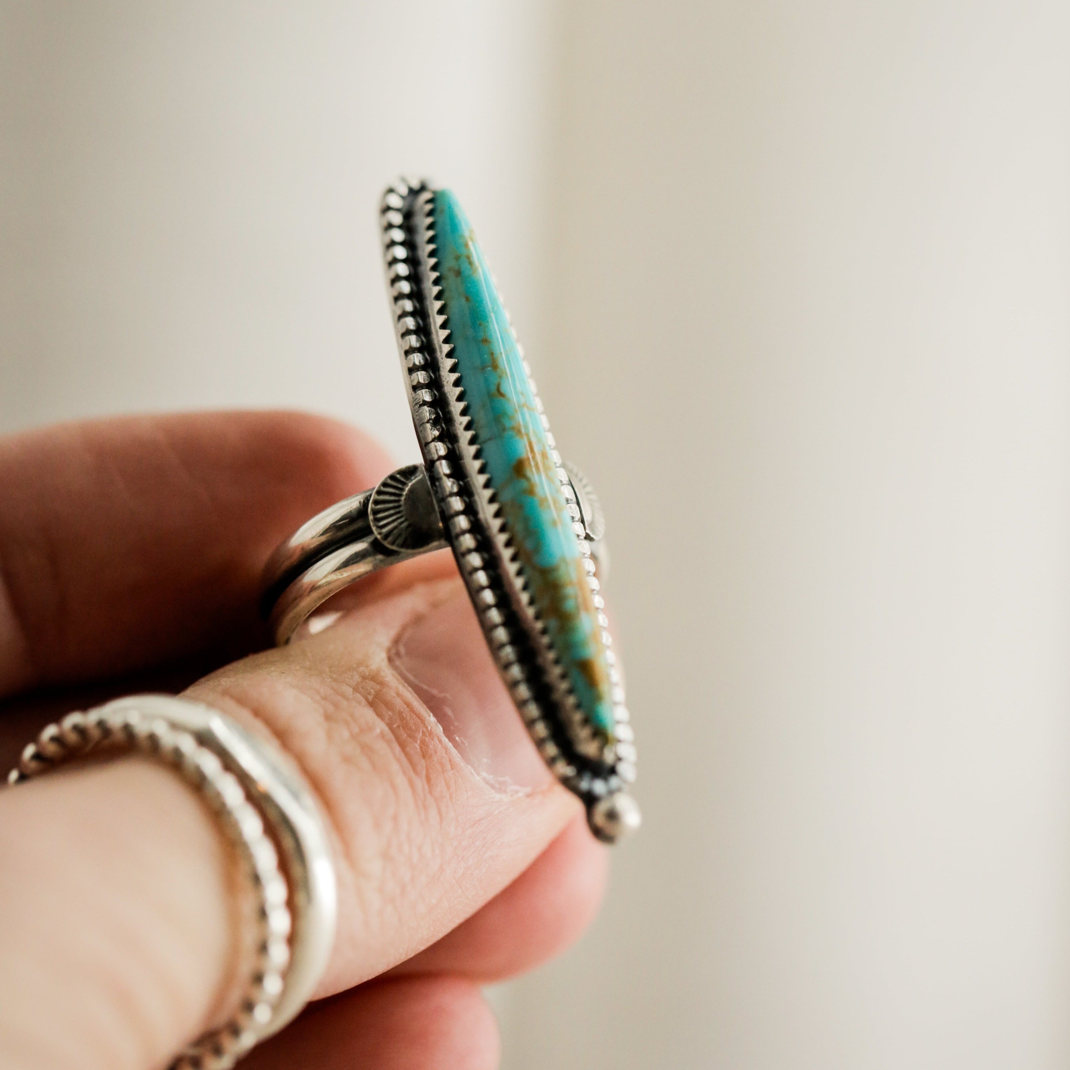Oblong Turquoise Ring