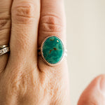 Load image into Gallery viewer, Double Banded Turquoise Ring
