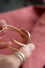 Load image into Gallery viewer, Rainbow Moonstone Cuff
