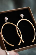Load image into Gallery viewer, Pink Opal Dangle Earrings

