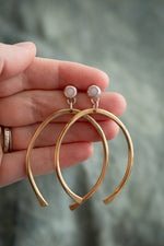 Load image into Gallery viewer, Pink Opal Dangle Earrings
