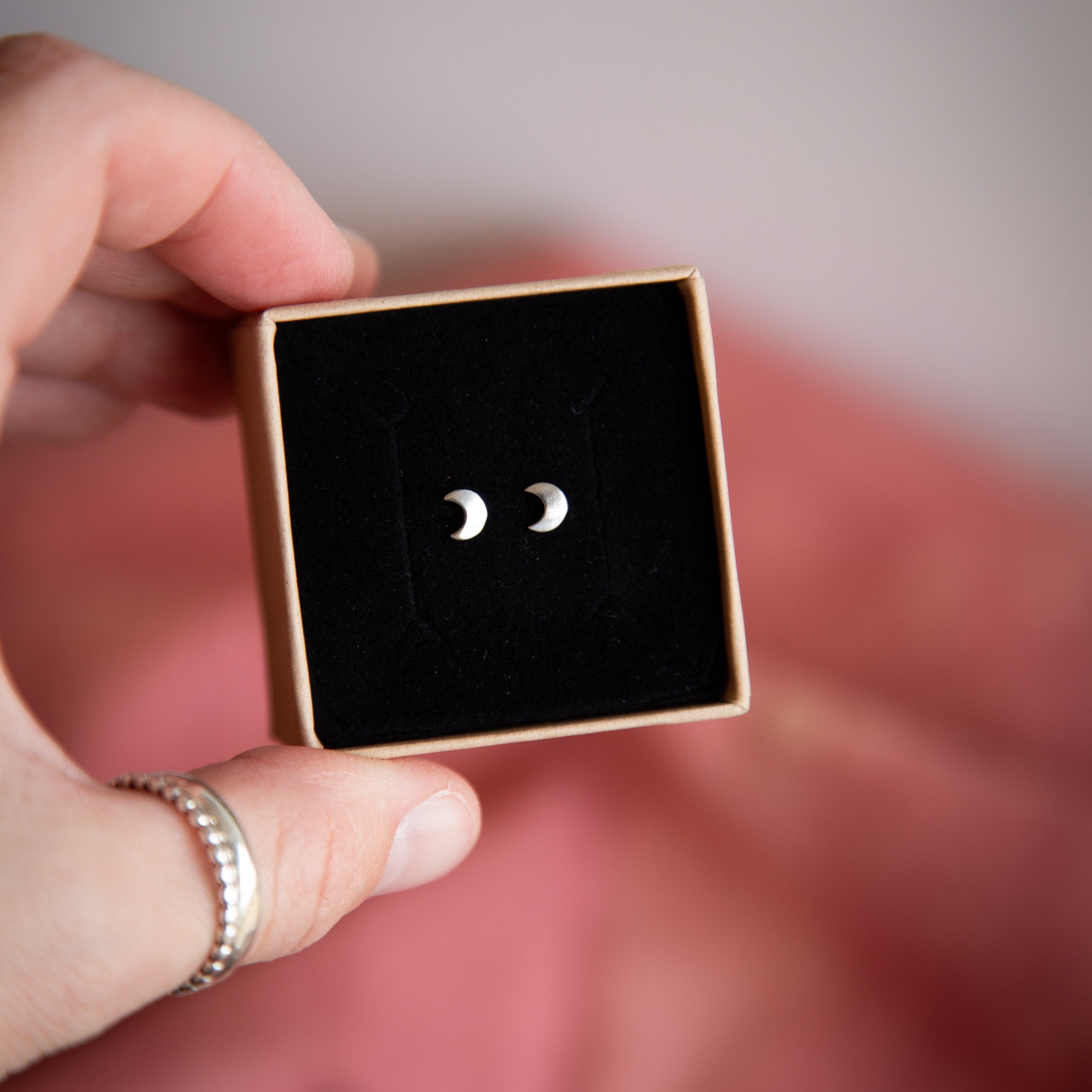 Moon Stud Earrings