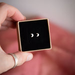 Load image into Gallery viewer, Moon Stud Earrings
