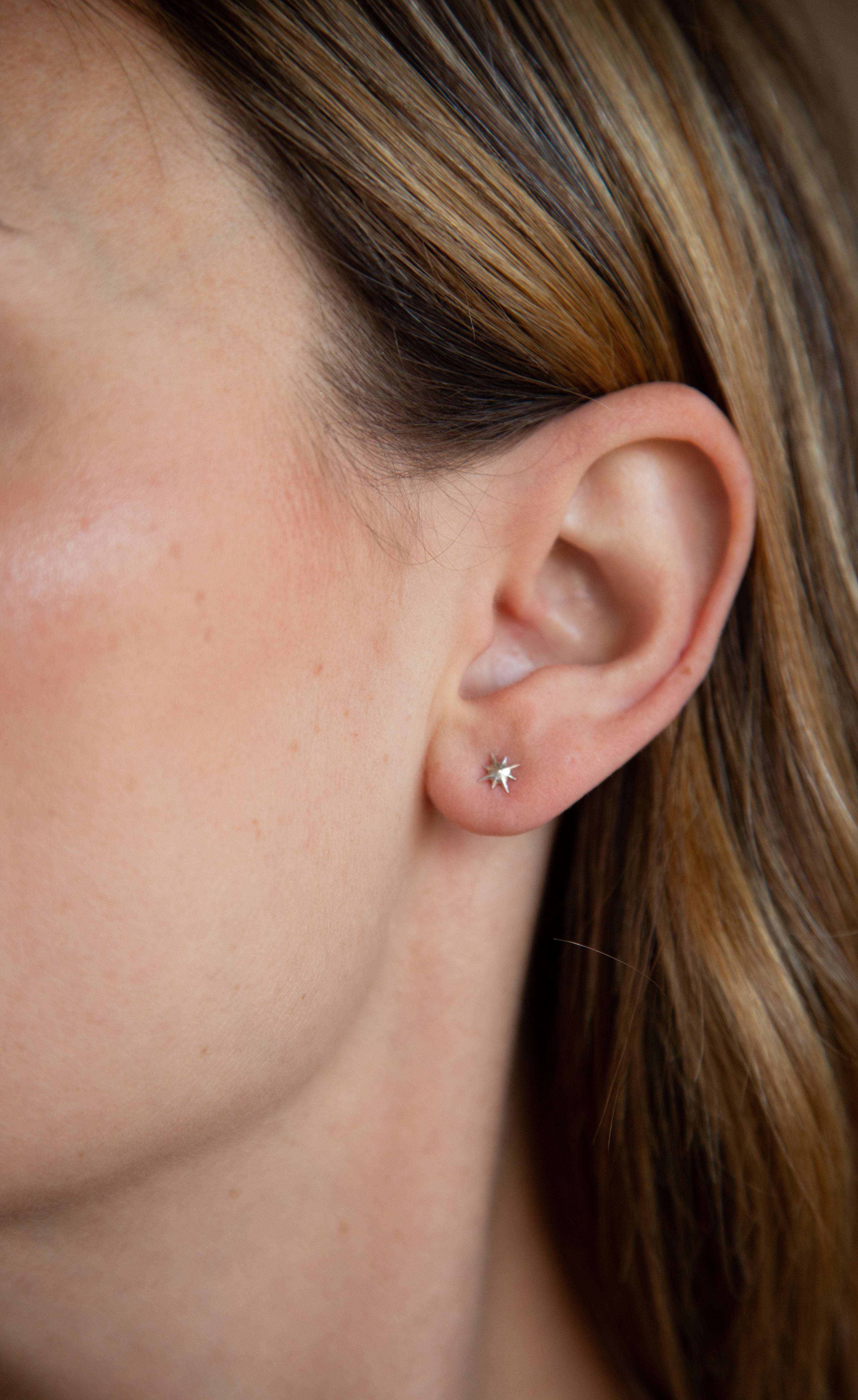 North Star Stud Earrings