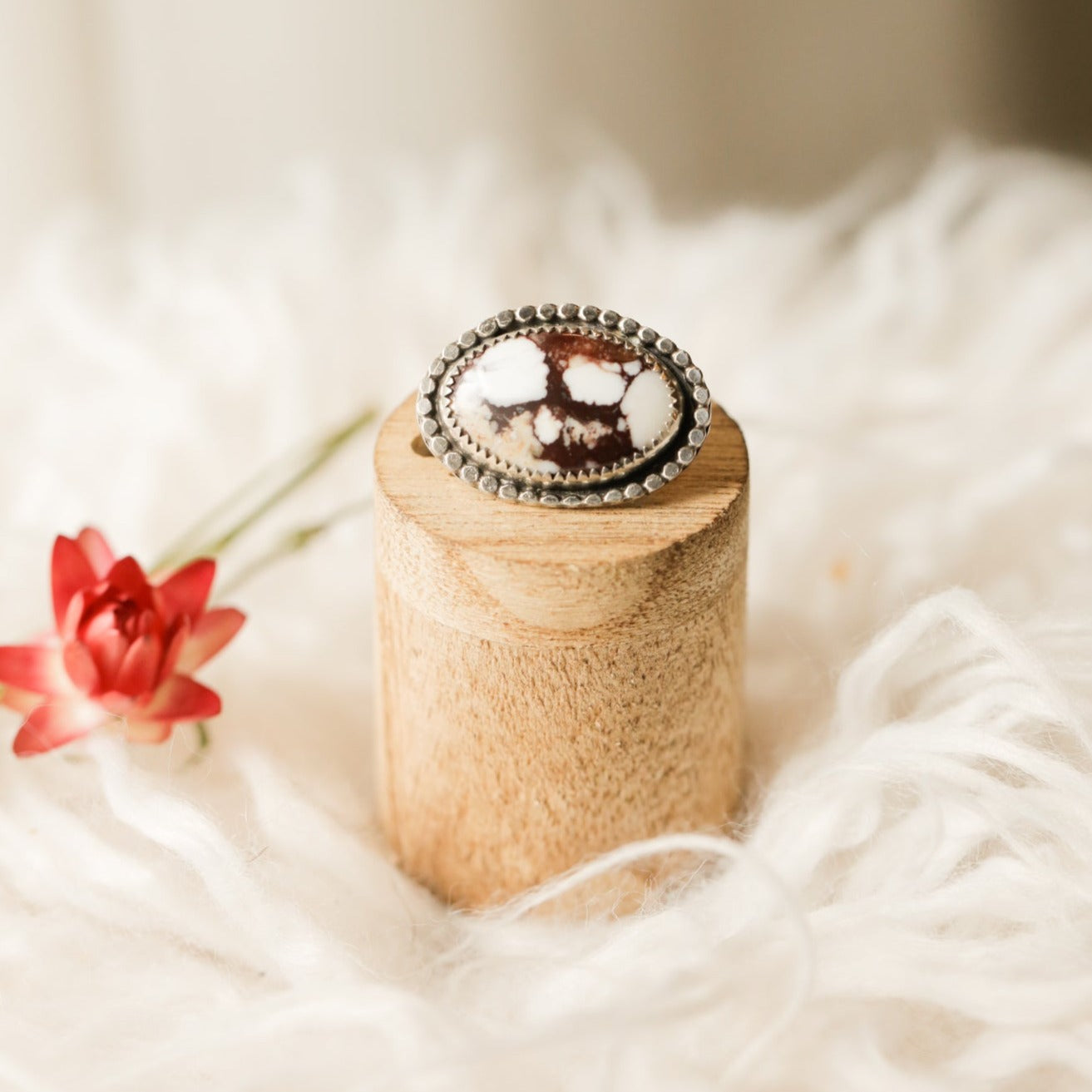 Natural Wild Horse Turquoise Ring