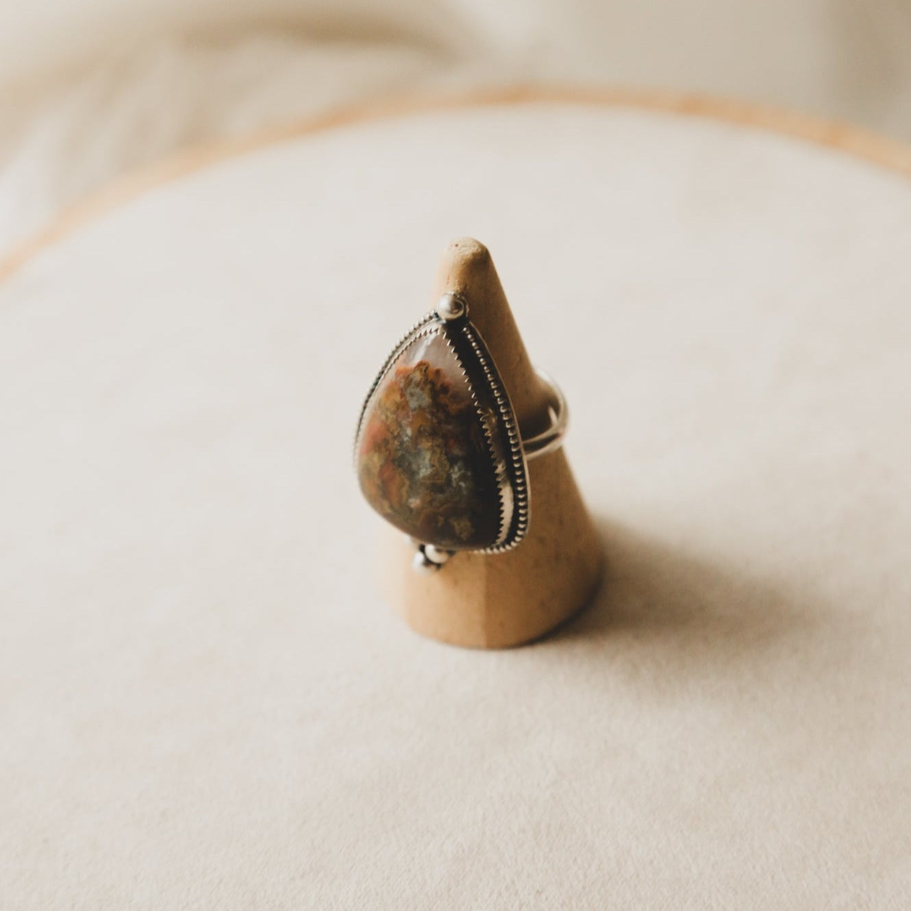 Moroccan Seam Agate Ring