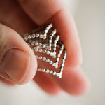 Load image into Gallery viewer, Beaded Chevron Stacking Rings
