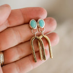 Load image into Gallery viewer, Mini Archway Dangle Earrings
