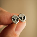 Load image into Gallery viewer, Alien Stud Earrings
