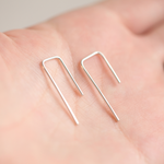 Load image into Gallery viewer, staple threader earrings
