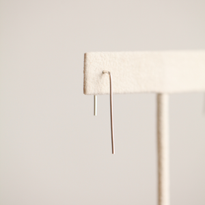 minimalist threader earrings